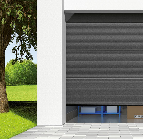 Burlete de puerta de garaje gris / plata 15 m