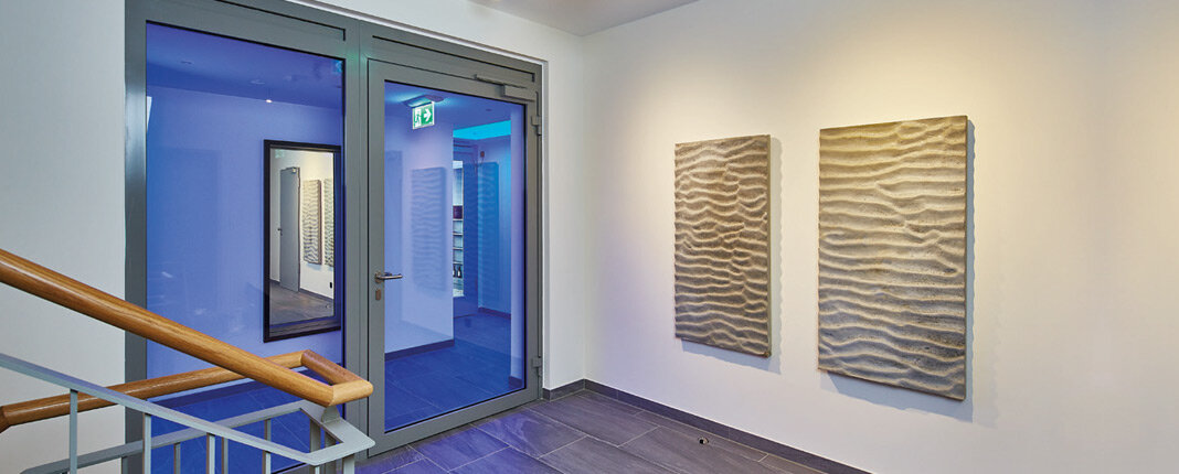 1-flügelige Feuerschutztür mit Festelement